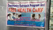 Free Health Camp For Local Community And Girl Students Of Internship School